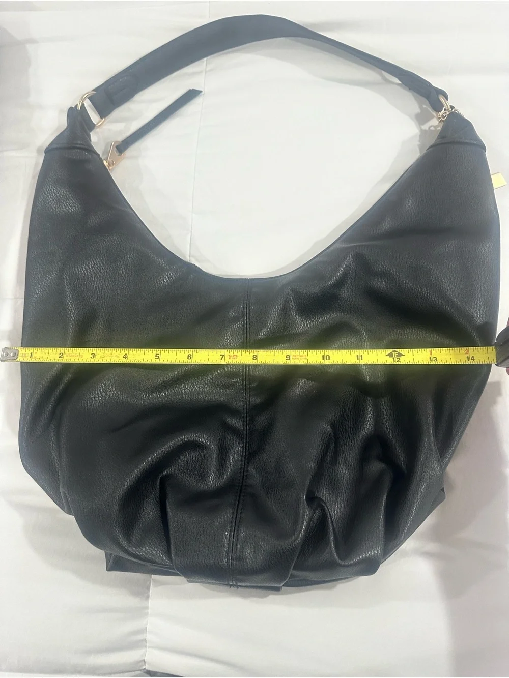 Universal Thread Black Hobo Shoulder Bag with Gold Hardware
